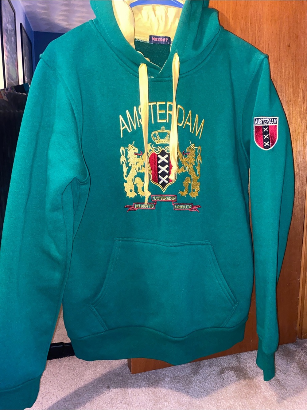 NWOT! AMSTERDAM EMBROIDERED HOODIE